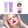 Body Glitter Gel, JetlagClock - Face Glitter Body Gel, Singer Concerts Music Festival Rave Accessories for Face Eye Lip Hair, Mermaid Face Glitter Gel, Festival Glitter Makeup (White+Pink)100ml