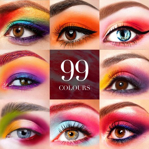 99 Colors Eyeshadow Palette, Rainbow Colors Eyeshadow Palette, Professional Matte Glitter Makeup Pallet, Colorful Powder Long Lasting Highly Pigmented Eye Shadow Halloween Christmas Gift Box for Women