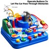 TEMI Boys Toys Car Track, Kids Race Track City Adventurous Car Toy for 3 4 5 6 7 Years Old Boys Girls - Car Toys with 3 Cars, Car Track Toys for Boys Age 3, Birthday Gifts Toys for Boys 3-5 Years Old