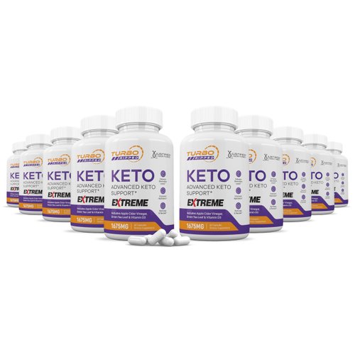 (10 Pack) Turbo Ripped Keto ACV Extreme Pills 1675MG Keto Support Blend Capsule Alternative Keto ACV Gummies Formulated with Apple Cider Vinegar Extra Virgin Olive Oil Powder Green Tea 600 Capsules