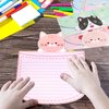 24 Pcs Letter Writing Stationery Paper Set Greeting Cards with Envelopes for Kids Classroom Birthday Party