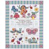 Janlynn 14 Count Bug in a Rug Birth Record Counted Cross Stitch Kit, 9-3/4-Inch by 12-3/4-Inch White