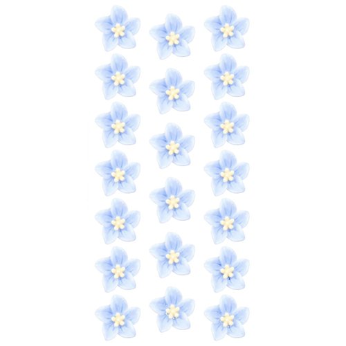 Spenlly 20Pcs Mini Flower Hair Clips for Women Girls, Cute Floral Hair Pins Bridal Wedding Hair Barrettes Beach Party Hair Accessories (Blue)