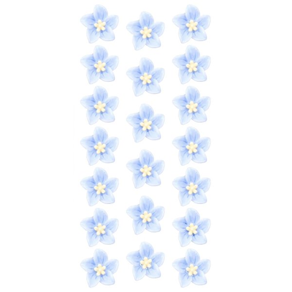 Spenlly 20Pcs Mini Flower Hair Clips for Women Girls, Cute Floral Hair Pins Bridal Wedding Hair Barrettes Beach Party Hair Accessories (Blue)