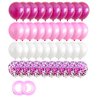 40PCS Pink Gradient Balloons 12 inch Confetti Balloons & Latex Balloons for Wedding Baby Shower Birthday Carnival Party Decoration Supplies