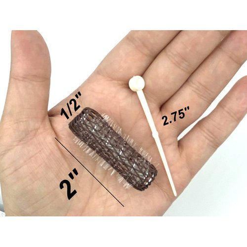 ALAZCO 32 pc Vintage Style Hair Roller MINI Small BRUSH ROLLERS & PINS Mesh Hair Curlers With Bristles 2"x 1/2" with Flexible Locking Pins – Short Hair Kids Pageants Doll Hair