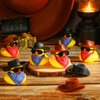 24 Set Cowboy Rubber Duck Mini Yellow Duckies Bath Party Toy Tiny Ducks Bathtub Toy with Cowboy Hat Paisley Bandanas Sunglasses for Summer Baby Shower Birthday Swimming Party Favor (Vintage Style)