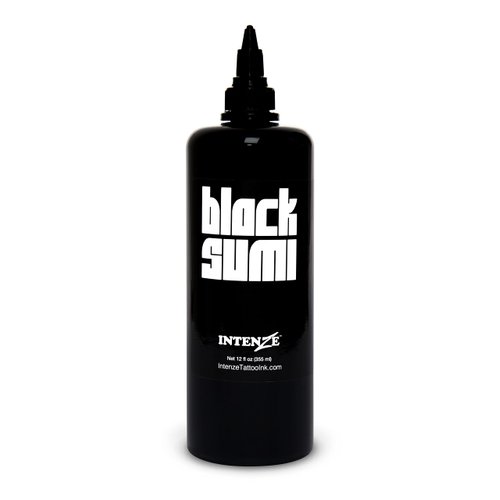 Intenze Professional Tattoo Ink Black Sumi 12oz