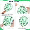 Green and Black Balloons, 50Pcs 12 Inch Green White Black Birthday Balloons, Green Confetti Balloons white Latex Balloons for Boys Kids Video Game Football Theme Party Baby Shower Supplies