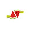 2PCS Triangle Watermelon Hair Clips for Women Girls Bangs Side Hairpins Funny Barrettes Duckbill Hair Accessories