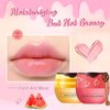 3 PCS Bee Lip Mask Honey Pot Lip Balm,Strawberry Watermelon Lip Mask Overnight Hydrating Dry and Crack Lip Scrubs Exfoliator Propolis Lip Sleeping Mask (Strawberry & Watermelon & Honey)
