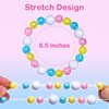 SIELEVIN 27 PCS Colorful Kids Bracelets for Girls Beaded Toddler Bracelets Little Girls Birthday Easter Party Favors Goodies Bag Stuffers Pretend Play Costume Jewelry Christmas Gift