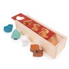 Mentari Toys - Pet Shape Sorting Box - Wooden Shape Sorter Toy for Toddlers - Classic Activity Toy with 4 Shapes and Sliding Lid - Boost Fine Motor Skills - Toddler Educational Toy - Age 2+