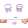 YISSION 60PCS Cute Hair Ties for Girls Colorful Elastics Hair Ties with Cartoon Flowers Bow Fruits Soft Rubber Bands Toddler Kids Baby Hair Accessories for Girls