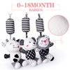 rolimate Baby Toy Cartoon Animal Stuffed Hanging Rattle Toys, Baby Bed Crib Car Seat Travel Stroller Soft Plush Toys with Wind Chimes, Best Birthday Gift for Newborn 0-18 Month