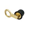 Boat Drain Plug 1 Inch Brass Snap Flip Drains Handle Rubber Bailer Plugs for Deck Baitwells Marine Hulls