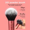 Real Techniques Powder Brush, Ultra Plush Synthetic Bristles, Aluminum Ferrules to Build Coverage, Cruelty Free, Mattified Finish, For Foundation, Setting Powder, Bronzers, Orange, 1 Count