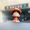 ITUBLE One Piece Bobbleheads Anime Luffy Figure Bobblehead Action Figures Car Dashboard Decorations Accessories Interior Birthday Cake Toppers Phone Holder for Women Men Boys Girls