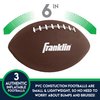 Franklin Sports Mini Footballs for Kids - (3) Inflatable Toy Replacement Footballs for Target Toss + Other Throwing Games - 6" Plastic Inflatable Footballs with Air Pump - Perfect Kids Toy Football