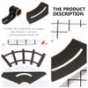 Toyvian Road Car Tape Toy Straight Curve Track Sticker Rolls Traffic Signs DIY Floors and Walls Train Track Model Decals Children Education Toy