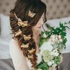 24 Pieces Halloween Butterfly Hair Clips Metal Butterfly Hair Clamps Metallic Hollow Butterfly Hairpins Clips Hair Accessories for Women Girls Weddings Bride, 2 Styles and 2 Sizes (Gold)