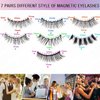 Magnetic Eyelashes with Eyeliner Kit 7 Pairs, 3D Wispy Lashes Natural Look, 7 Styles Fluffy False Eyelashes Pack, by TMIELYBS