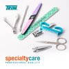 TRIM Manicure & Pedicure Kit – Includes Fingernail Clipper, Toenail Clipper, Nail Scissors, Cuticle Nipper, Cuticle Pusher, Nail Brush, Salon Board, 4-Step Buffing Board & Storage Pouch – 8 Pieces
