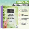 Foot Peel Mask Green Tea Moisturizing Exfoliating Foot Masks - Karma Organic Feet Peeling Masks for Dry ed Feet, Remove Dead Skin & Calluses - Removes & Repairs Rough Heels, Dry Toe Skin (Pack of 2)