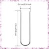 200 Pieces Fork Pins for Quilting Sewing Double Pins Needlecraft Blocking Pins Pins Stainless Steel U-pins for DIY Sewing Jewelry Craft Making, 0.91 x 0.2 Inch