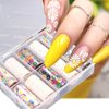 SILPECWEE 10 Rolls Flower Nail Foil Daisy Nail Transfer Foil Holographic Nail Art Foil Iridescent Foil for Nails Fingernail Stickers Nails for Women Manicure Design 3D Nail Art Decoration