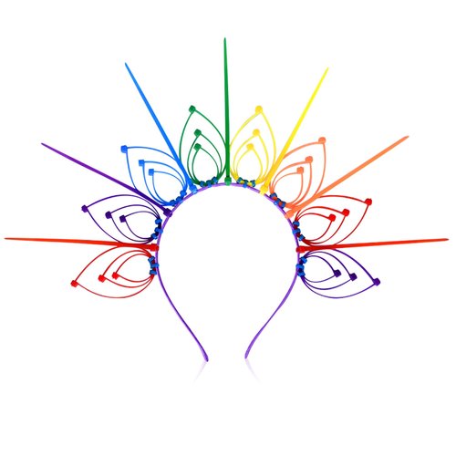 LaVenty Pride Aesthetics Flower Crown Rainbow Pride Headbands Rainbow Pride Accessories Pride Hea...