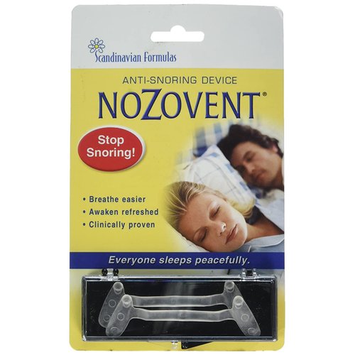 Scandinavian Formulas Nozovent Anti-Snoring Device, 2 Count