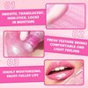 Magic Color Changing Lip Oil Temperature Change Lip Glow Oil Moisturizing Plumping Lip Gloss, No-Sticky Transparent Lip Care Tinted Lip Gloss Oil (01# Clear Shimmer to Pink)