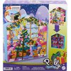Polly Pocket Dolls Advent Calendar, Gingerbread House Playset with 24 Surprises, Dollhouse Furniture, Toy Car & Holiday Accessories