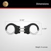 ASP Ultra Double-Locking Hinged Handcuffs, Forged Aluminum Restraints, Professional Grade Cuffs for Tactical Gear, Steel Bow, 1 Pawl