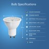 Feit Electric 50-Watt Equivalent MR16 Alexa Google Siri Smart RGBW LED Light Bulb White