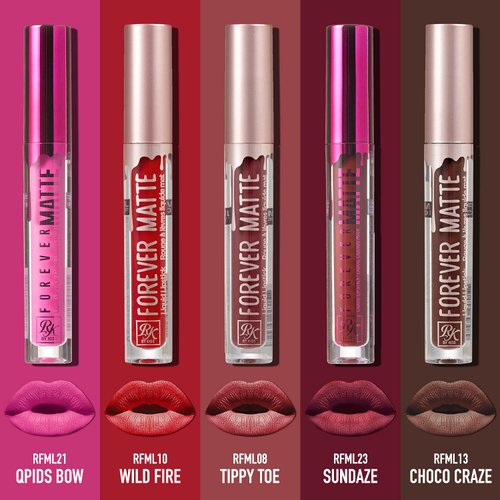 Ruby Kisses Forever Matte Liquid Lipstick 5 Pack - RFML08&10&13&21&23