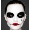Go Ho Cream-Blendable Clown White Face Paint Stick,Full-coverage Waterproof White Body Paint for Halloween Cosplay Jokester Zombie Vampire Skeleton Clown SFX Makeup,White Eye Black Stick