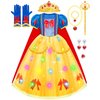 Meland Princess Dress - Light Up Princess Dress Up Clothes for Girls 3-8 Princess Costumes for Girls Toddlers Birthday Gift