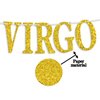Big Virgo Energy Banner, Virgo Aug/Sept. Birthday Party Decor - 12 Constellation Theme Birthday Party Decorations Supplies, Gold Glitter