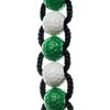 Golf Beads Score Counter with Durable Bag Clip - Counts up to 10 strokes - Golf Stroke Scorekeeper with Green & White Plastic Golf Ball Beads and Nylon Rope