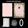 Nail Display Book 120 Nail Polish Swatch Book with Transparent Nails, Professional Nail Color Chart Display Book Sample for Gel Polish Nails