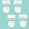 PRETTYLIFE 4PCS Miniature Toilet Seat for 1:12 Mini Dollhouse Bathroom Accessories Micro Landscape Scene Decoration