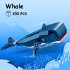 KAZI Whale Toys Building Set,Deep Sea Creatures Building Blocks,Ocean Animal Toy for Kids Ages 6 7 8 9 10 Plus,Blue Whale Sea Animal Building Kit for Boys Girls,Halloween Party Favors