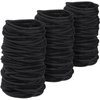 Canlierr 500 Pcs Hair Ties Bulk for Thick Non Metal Hair Elastics Hair Rubber Bands Ponytail Holders for Women Men Straight Thick Curly Hair(Black,2 mm X 3.5 cm)