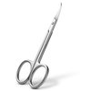 BEZOX Precision Curved Tip Cuticle Scissors - Russian Style Sharp Nail Dead Skin and Hangnail Scissor, Professional Cuticle Trimmer with Sharp, Thin Blade - Ideal for Right & Left-Handed Use