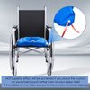 Nuanchu Inflatable Square Cushion Breathable Comfort Inflatable Air Seat Cushion and Inflator for Sitting Toilet Office School Chair Wheelchair Chair, Postpartum Relieve Pressure, Blue (1 Piece)