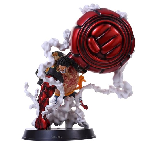 Luffy Figure, Anime Figure Monkey D Luffy Gear 4 Figure, Anime Statue Doll Sculpture Figure Realistic Anime Character Model Ornament