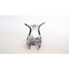 Lavender black and mixed color marbled design hair claw clip for fine, thin hair