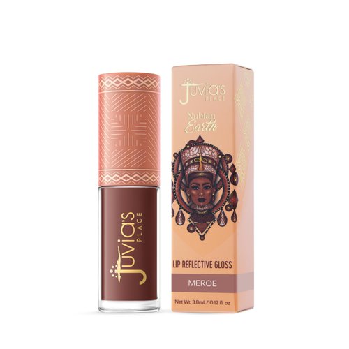 Juvia's Place Nubian Earth Lip Reflect Lip Gloss Meroe - Non-sticky Lip Makeup, Hydrating Lip Gloss, Tinted Lip Gloss, Shine & Glow Lip Makeup, Beauty & Personal Care Products for Lips